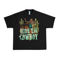 Black ride em cowboy Urban Heavy Tee - texasbilliewilder