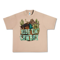 Burro ride em cowboy Urban Heavy Tee - texasbilliewilder
