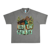 Tornado ride em cowboy Urban Heavy Tee - texasbilliewilder