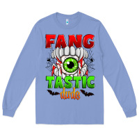 Colony Blue fang tastic dude Long Sleeve Tee - Zillion Design Studio