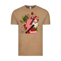 Vintage Coffee christmas season lightning bolt Vintage Tee - MaliasSmallBusiness