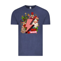 Vintage Denim christmas season lightning bolt Vintage Tee - MaliasSmallBusiness