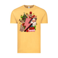 Vintage Mustard christmas season lightning bolt Vintage Tee - MaliasSmallBusiness