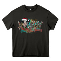 Asphalt howdy christmas Heavy Core Tee - CowhideDigitalArt
