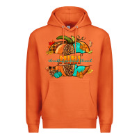 Carrot Thankful grateful blessed mini pumpkin Premium Hoodie - NancyCooperArtShop
