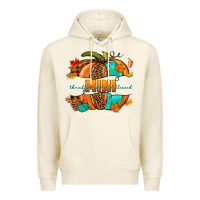 Tofu Thankful grateful blessed mini pumpkin Premium Hoodie - NancyCooperArtShop