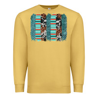 Antique Gold serape leopard cowhide  brushstroke Premium Sweatshirt - AdoDesignShop