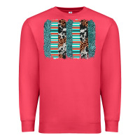 Cardinal serape leopard cowhide  brushstroke Premium Sweatshirt - AdoDesignShop