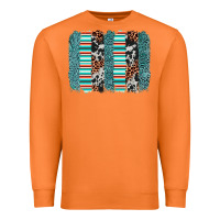 Carrot serape leopard cowhide  brushstroke Premium Sweatshirt - AdoDesignShop