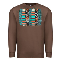 Chestnut serape leopard cowhide  brushstroke Premium Sweatshirt - AdoDesignShop
