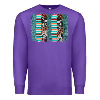 Purple serape leopard cowhide  brushstroke Premium Sweatshirt - AdoDesignShop