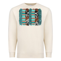 Sandshell serape leopard cowhide  brushstroke Premium Sweatshirt - AdoDesignShop