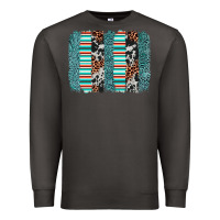 Smoke serape leopard cowhide  brushstroke Premium Sweatshirt - AdoDesignShop