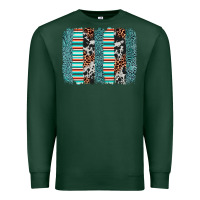 Serape Leopard Cowhide  Brushstroke Premium Sweatshirt | Teevron
