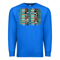 True Royal serape leopard cowhide  brushstroke Premium Sweatshirt - AdoDesignShop