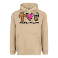 Mushroom jesus love coffee Heavyweight Hoodie - Jasminsmagicworld