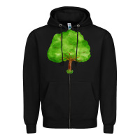 Black tree Zipper Hoodie - FaDigitalArtStudio