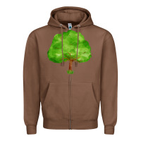 Chestnut tree Zipper Hoodie - FaDigitalArtStudio