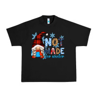 Black not made for winter with gnome Urban Heavy Tee - Zillion Design Studio