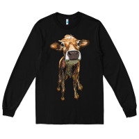 Black heifer cow Long Sleeve Tee - RanaPortraitStore