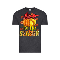 Vintage Black tis the season fall softball Vintage Tee - MaliasSmallBusiness