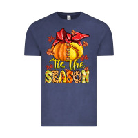 Vintage Denim tis the season fall softball Vintage Tee - MaliasSmallBusiness
