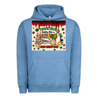 Pigment Pebble Blue torn between lookin like a snack and eatin one Urban Hoodie - MaliasSmallBusiness