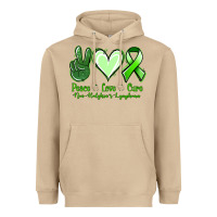Mushroom peace love cure non hodgkin's lymphoma Heavyweight Hoodie - Jasminsmagicworld