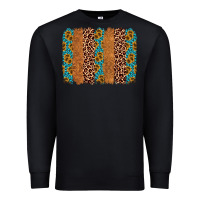 Black leopard gemstone brushstroke Premium Sweatshirt - AdoDesignShop