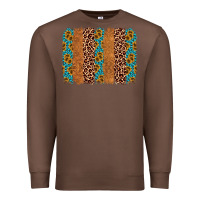 Chestnut leopard gemstone brushstroke Premium Sweatshirt - AdoDesignShop