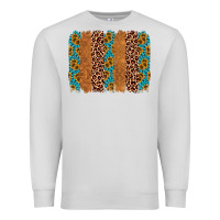 Dove Grey leopard gemstone brushstroke Premium Sweatshirt - AdoDesignShop