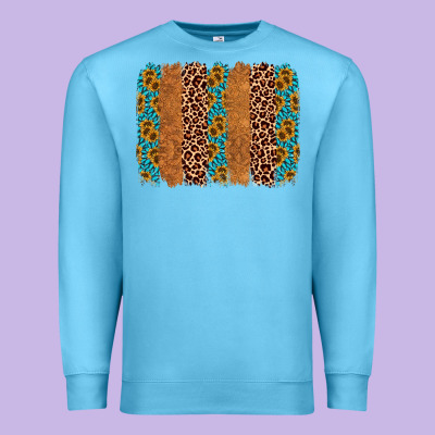 Leopard Gemstone Brushstroke Premium Sweatshirt Designed By Adodesignshop