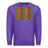 Purple leopard gemstone brushstroke Premium Sweatshirt - AdoDesignShop
