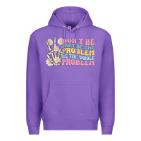 Purple dont be part of the problem Premium Hoodie - MaliasSmallBusiness