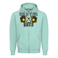 Seafoam calm your mits Zipper Hoodie - CowhideDigitalArt