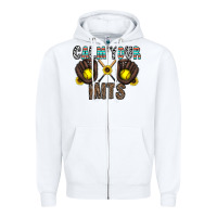White calm your mits Zipper Hoodie - CowhideDigitalArt