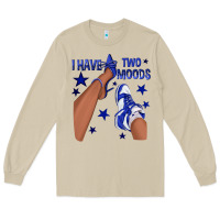 Mushroom I Have Two Moods Royal Blue Sneakers Afro Girl Long Sleeve Tee - texasbilliewilder