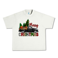 Pistachio merry christmas with black truck Urban Heavy Tee - Zillion Design Studio