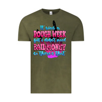Vintage Olive it was rough week but i didn't need bail money so Vintage Tee - MaliasSmallBusiness