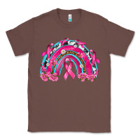 Chestnut Breast Cancer Rainbow Classic Tee - texasbilliewilder