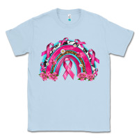 Dusty Blue Breast Cancer Rainbow Classic Tee - texasbilliewilder