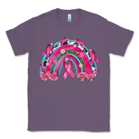 Lavender Breast Cancer Rainbow Classic Tee - texasbilliewilder