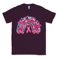 Plum Breast Cancer Rainbow Classic Tee - texasbilliewilder