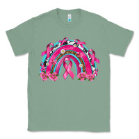 Sage Breast Cancer Rainbow Classic Tee - texasbilliewilder