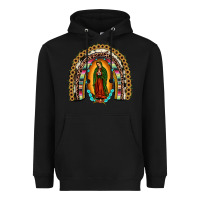Black our lady of Guadalupe rainbow Heavyweight Hoodie - JahusDesignShop