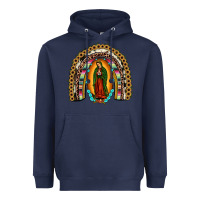 Navy our lady of Guadalupe rainbow Heavyweight Hoodie - JahusDesignShop