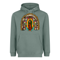 Sage our lady of Guadalupe rainbow Heavyweight Hoodie - JahusDesignShop