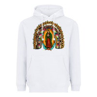 White our lady of Guadalupe rainbow Heavyweight Hoodie - JahusDesignShop