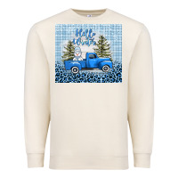 Sandshell hello winter snowman truck Premium Sweatshirt - AdoDesignShop