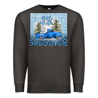 Smoke hello winter snowman truck Premium Sweatshirt - AdoDesignShop